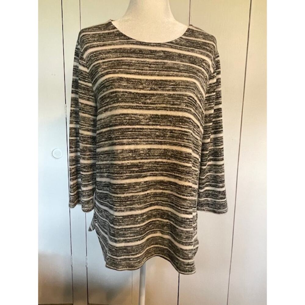 Chico Size 2 (Large)‎ Women's Crew Neck Tunic Sweater